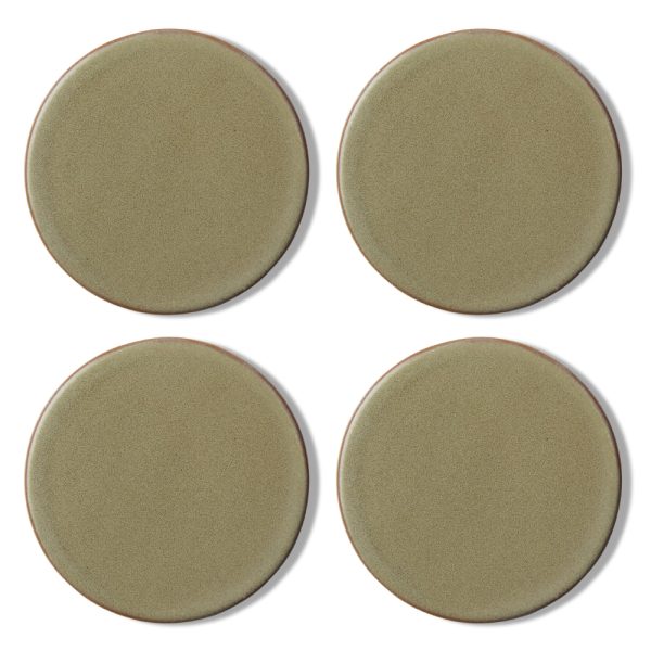 CERAMIC GREEN COASTER SET 4