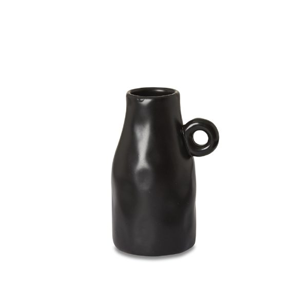 CLYDE BLACK MINI VASE