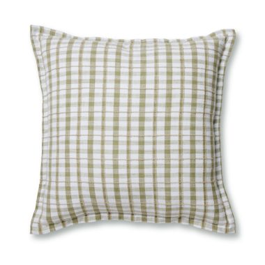 BOLTON GREEN/BEIGE WOVEN CUSHION