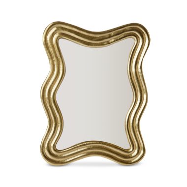 BRASS WAVY PHOTO FRAME 5X7"