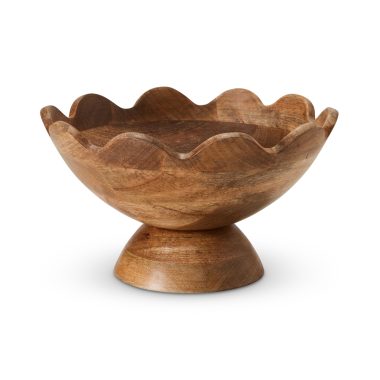 LUCA SCALLOPED PEDESTAL BOWL