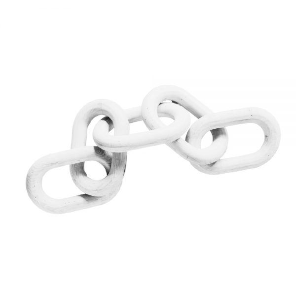 White Wooden Chain 5-Link