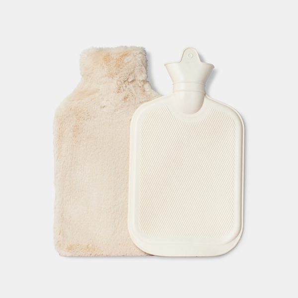 Deluxe Hot Water Bottle Caramel Cream