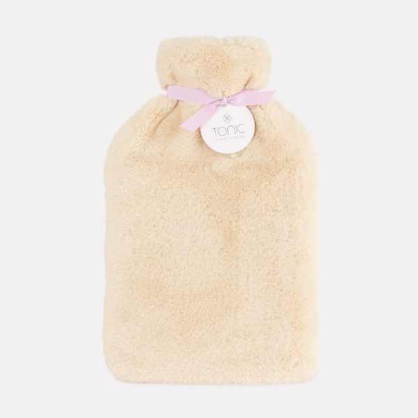 Deluxe Hot Water Bottle Caramel Cream