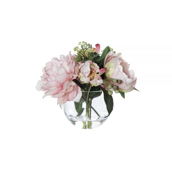 Peony Bouquet-Phoebe Sphere Vase