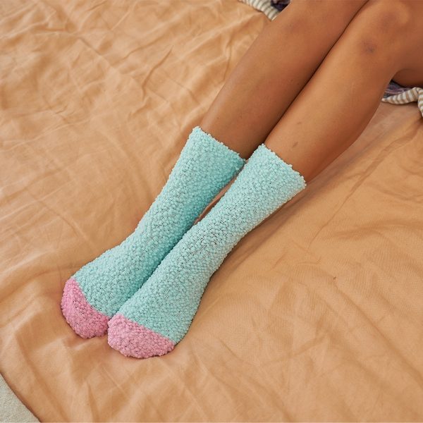 Socks-Popcorn Mint & Pink