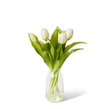 Tulip- Harnan Vase - White 18x20x32vm