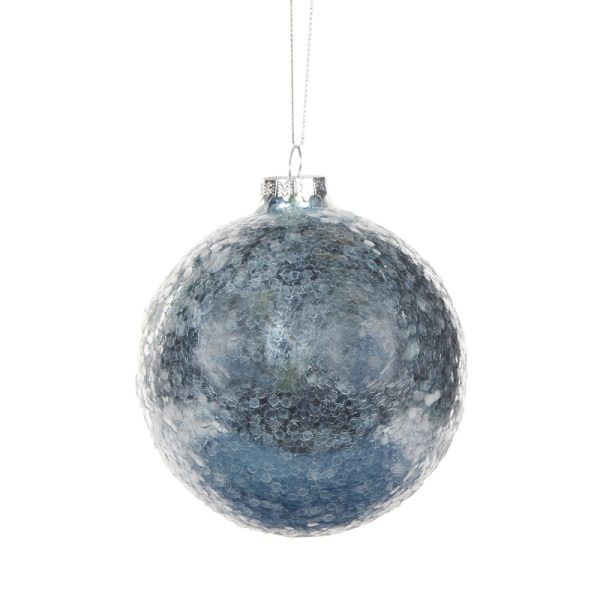 SNOWY BLUE ICYCLE BAUBLE