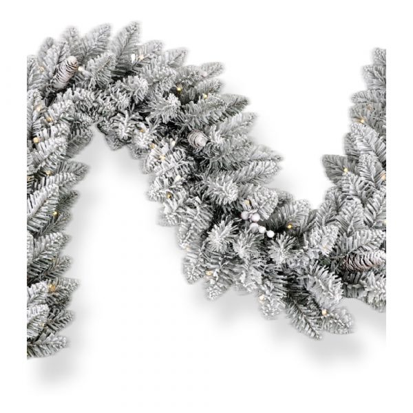 180CM Aspen Fir Snow Garland 50 Led