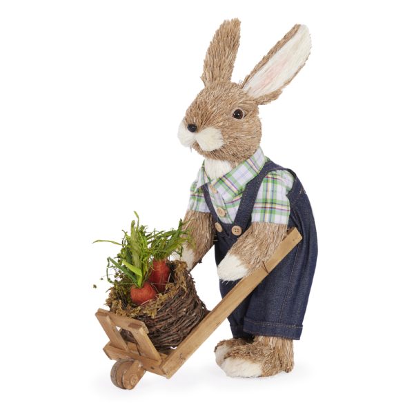 Buster Rabbit With Wheelbarrow