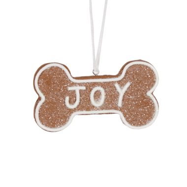 GINGERBREAD JOY BONE HANGING