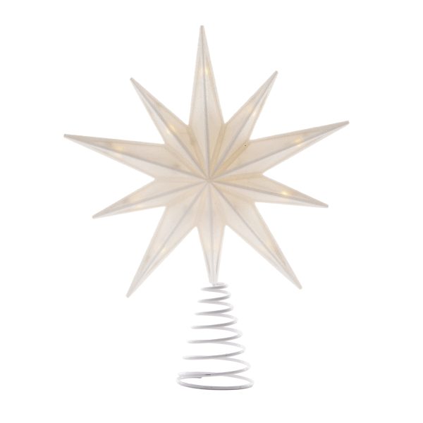 9 POINT LED WHITE TREE TOPPER