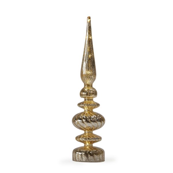 GOLD LED FINIAL 40CM