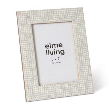 Cambria 5x7" Photo Frame - White -19x24