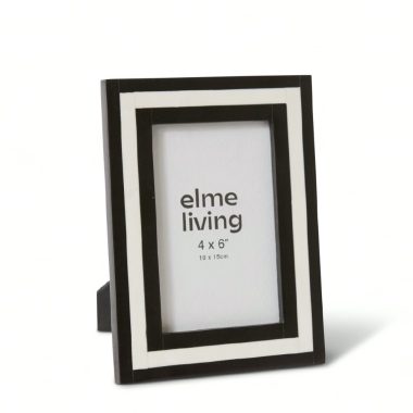 Jeewana 4x6 Photo Frame White/Black