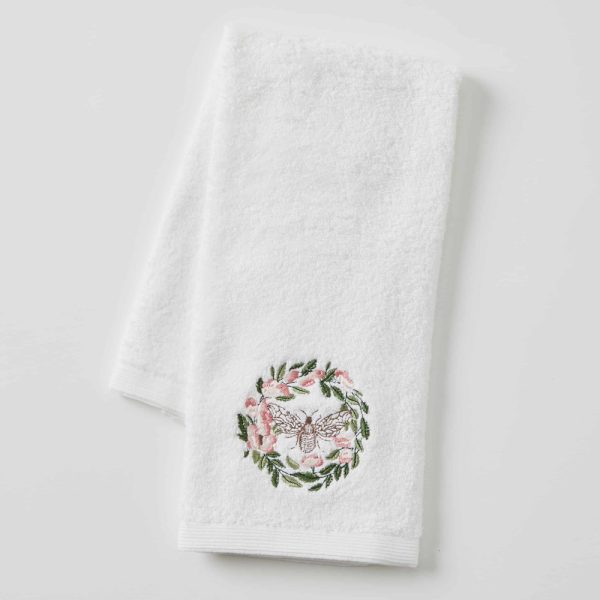 Floral Bee Hand Towel