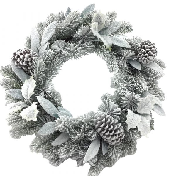 20IN Silver Wreath