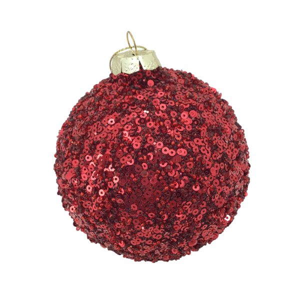 RED CRYSTAL BALL HANGING