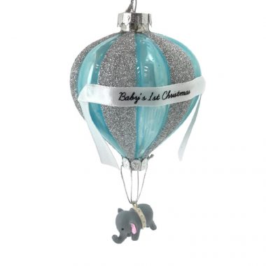 Baby's 1st Xmas Blue Balloon