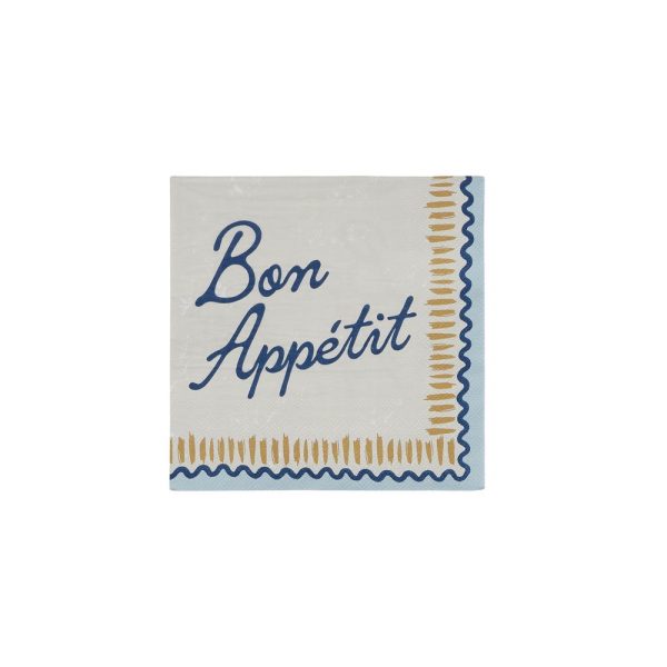 Appetit 20pk 3 Ply 33cm Napkin Blue