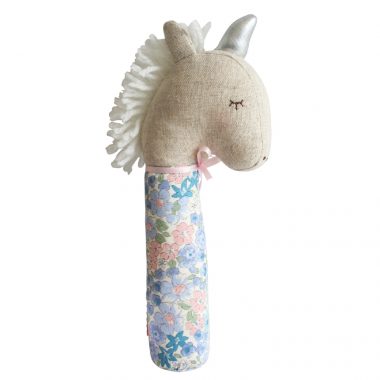 Yvette Unicorn Squeaker Liberty Blue