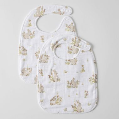 Some Bunny Loves You Muslin Bib S/2