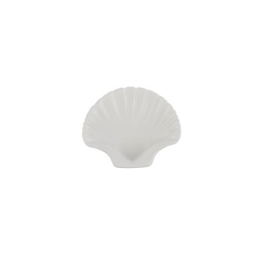 Pearl Shell Resin Bowl White