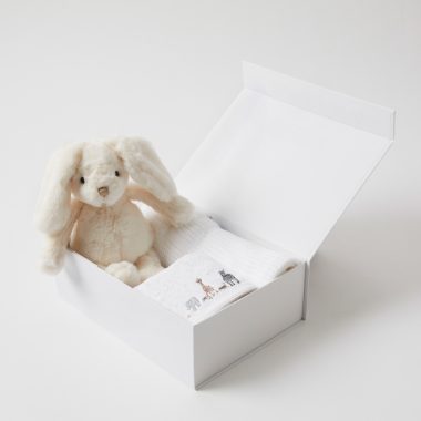 Cream Bunny Hamper Set