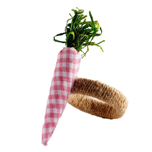 Pink Carrot Napkin Ring