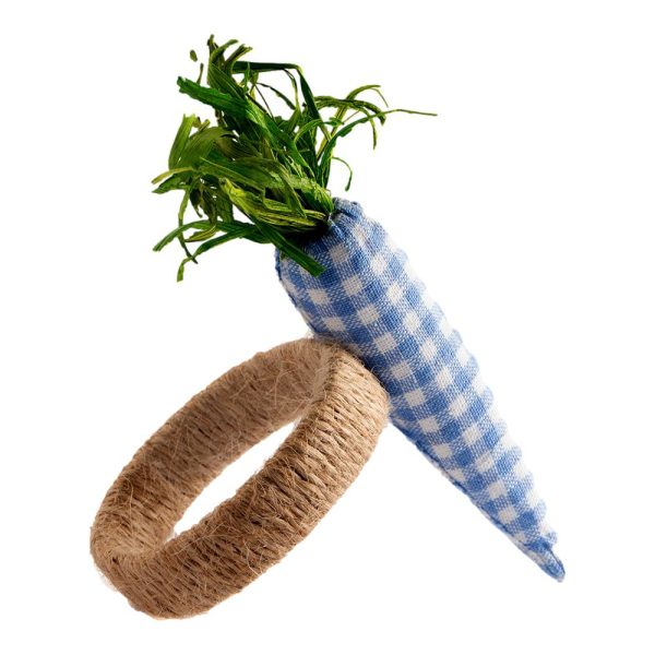 Blue Carrot Napkin Ring