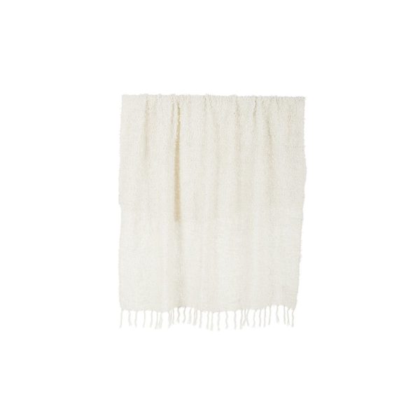 Burbuja Cot Blend Throw 125x150cm Ivory