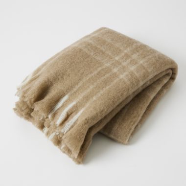 Berkshire brushed wool blend throw