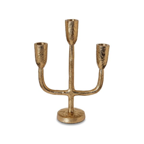 EVE GOLD CANDLEABRA 19X7.5X26CM*