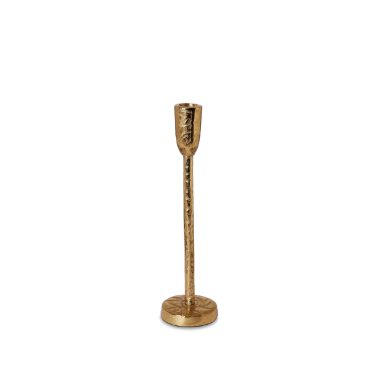EVE GOLD CANDLE STAND SMALL 23X7.5CM