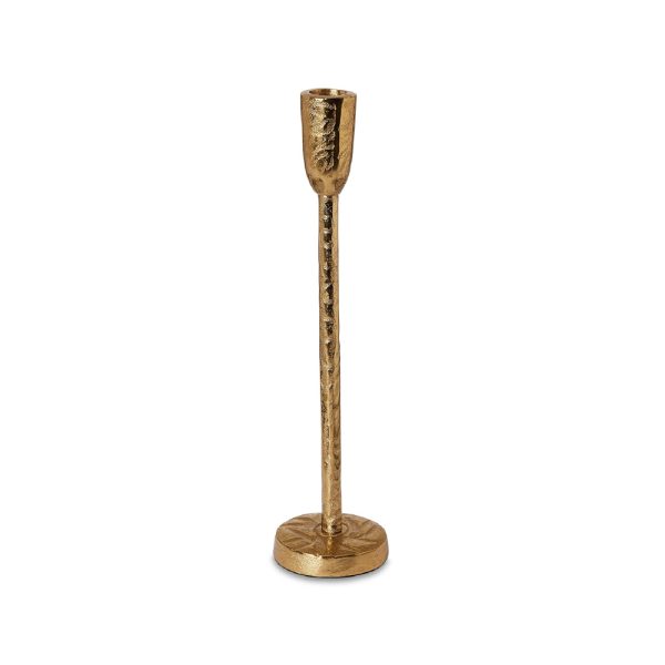 EVE GOLD CANDLE STAND LARGE 30X7.5CM