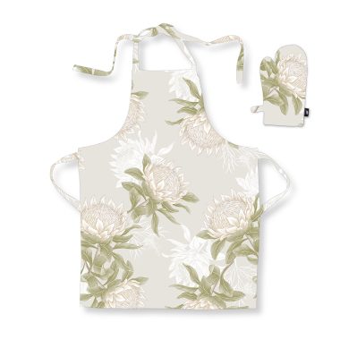 King Protea Apron/Glove Set