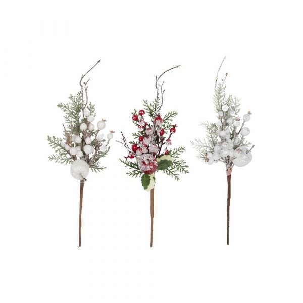 Berry Spray w Snow 35cm Red/Wht