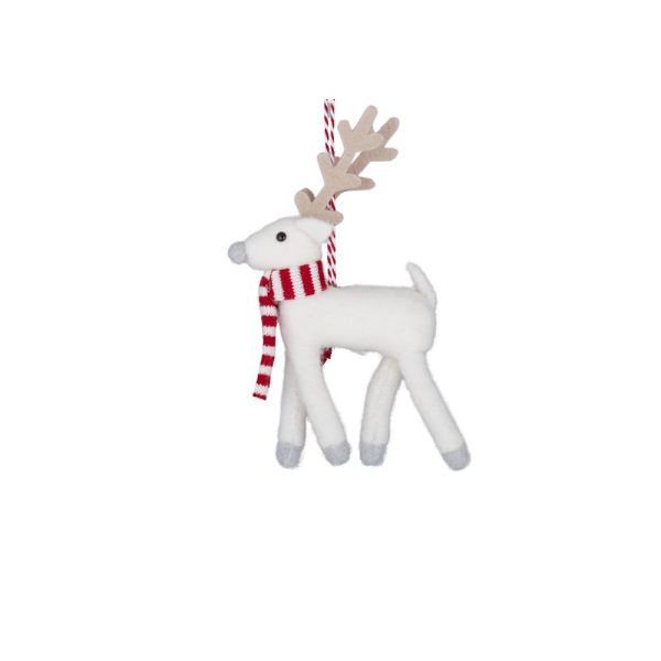 Deer Scarf Hanger Felt White