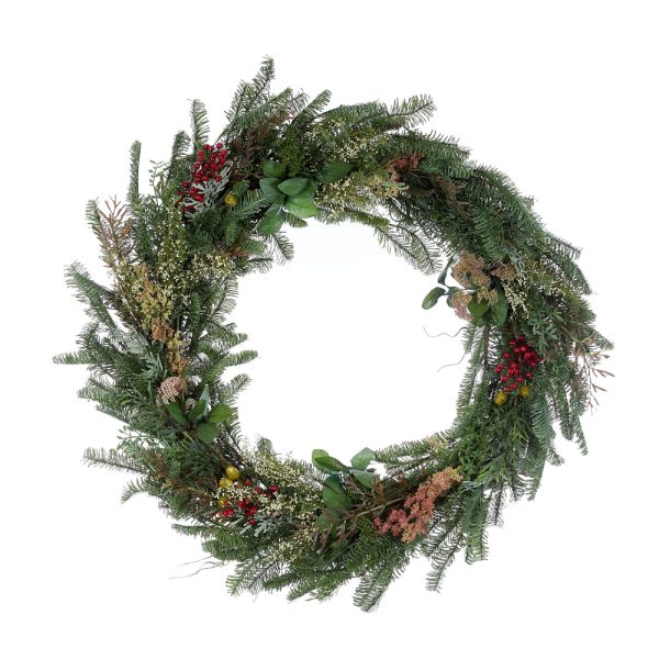 100CM FLORA WREATH W GUMNUTS