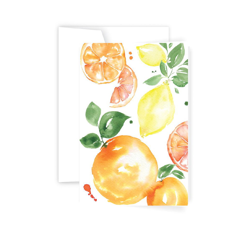 Blossoming Citrus Greeting Card – Village Home & Living