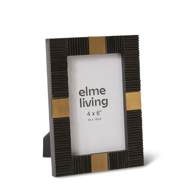 Johanny 4x6" Photo Frame Black/Gold