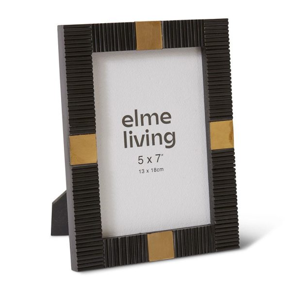 Johanny 5x7" Photo Frame Black/Gold