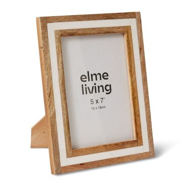 Pedro 5x7 Photo Frame White/Natural