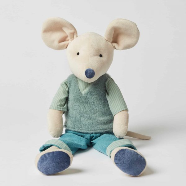 George Mouse With Fur Vest 60cm