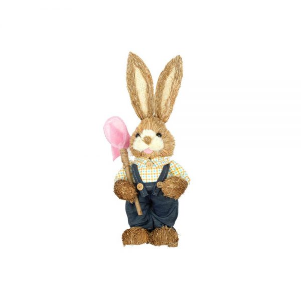 George Bunny w Net Straw Denim