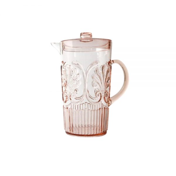 Acrylic Scollop Des Pitcher Blush